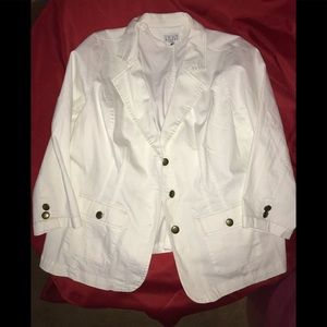 Women’s  White Boyfriend Jacket